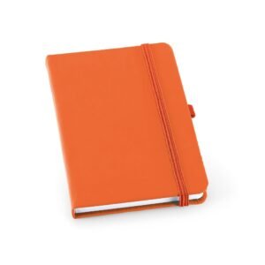 Caderno capa dura com porta caneta